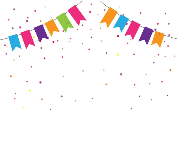 Cadre de célébration coloré — Image vectorielle