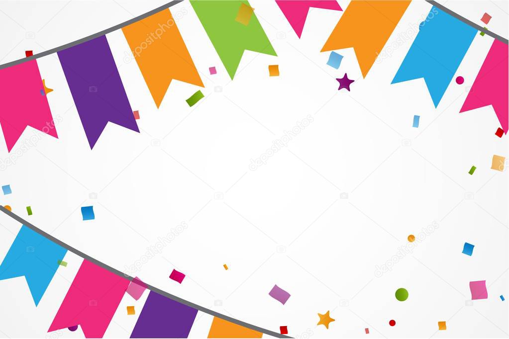 Colorful celebration frame 