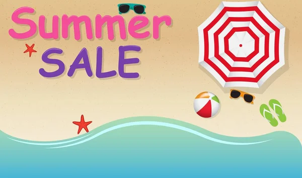 Summer Sale fundo — Vetor de Stock