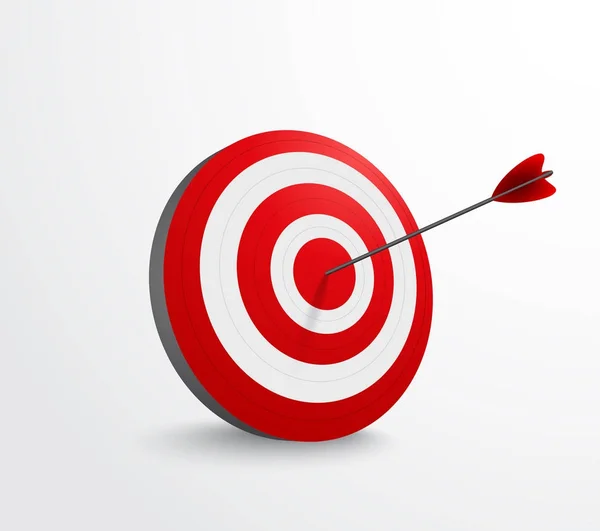Dart target with arrow — Stock Vector