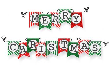 Güzel tebrik garland bayrakları