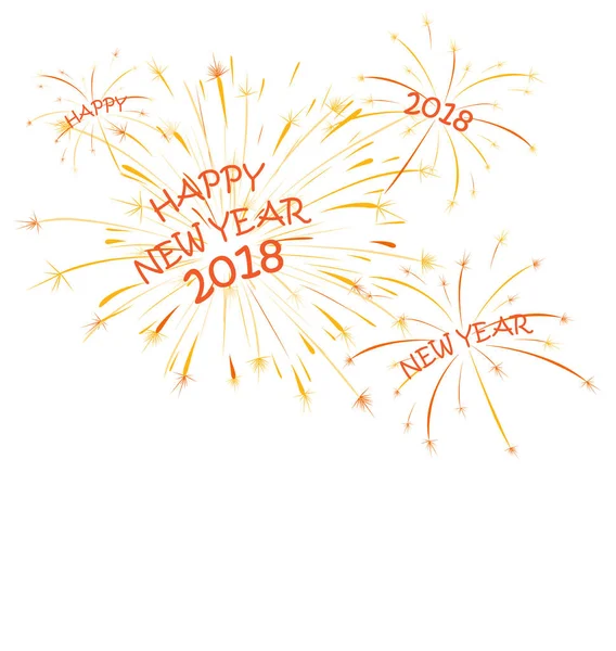 ベクトル図の幸せな新年の挨拶カード デザイン — ストックベクタ