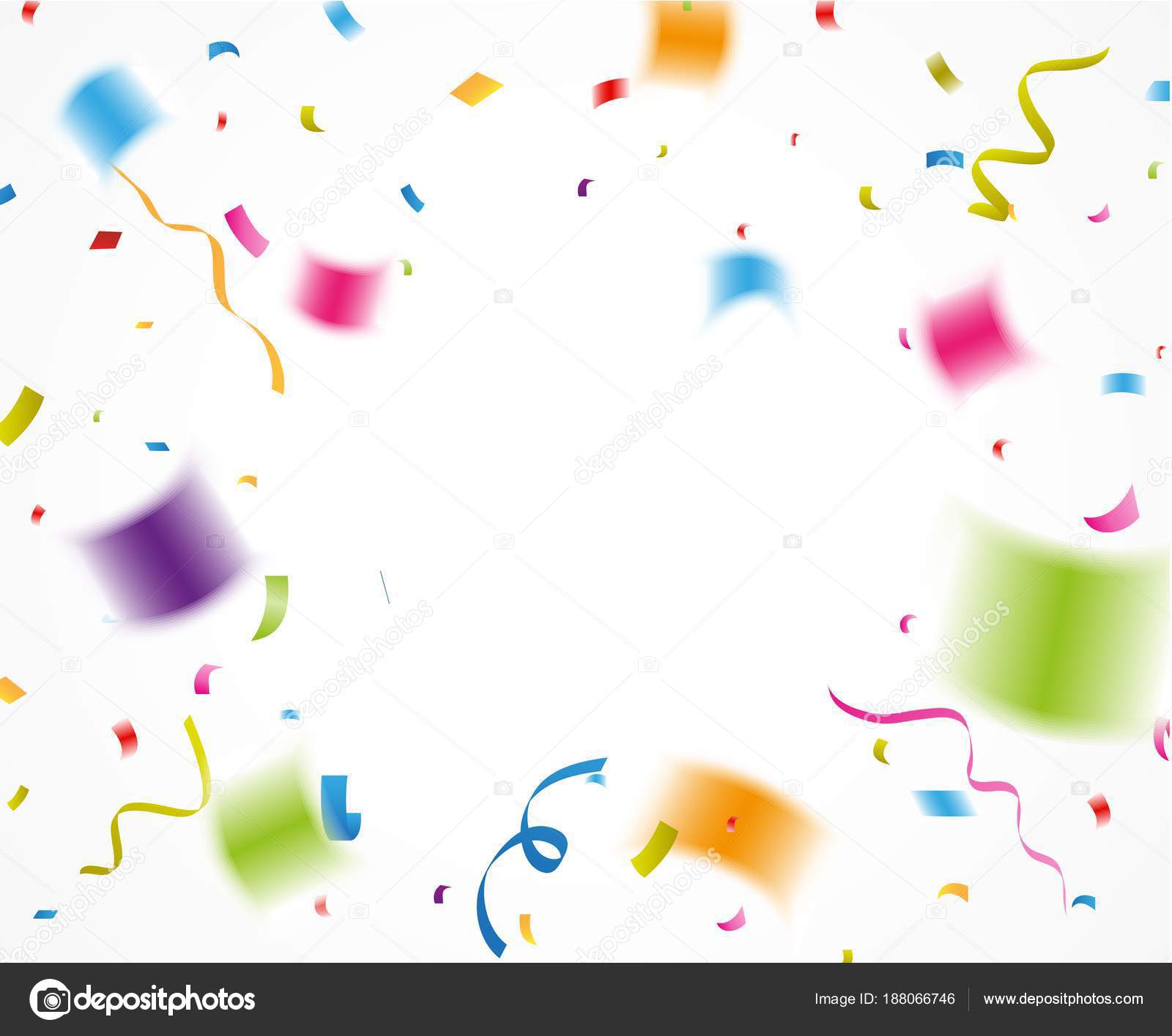 Fargerik Konfetti Hvit Bakgrunn stockvektor © bejotrus #188066746, image size:1600x1415