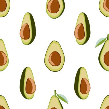 Avokado meyveleri pürüzsüz desen oluşturur