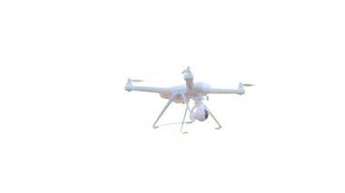 Quadrocopter akşam kalkıyor. Güzel gün batımı.