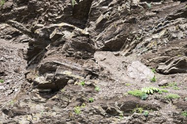 arkaplan için kırmızı kahverengi granit kaya, doku