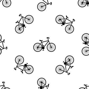 Kusursuz bisiklet şablonu. Beyaz arkaplanda şık spor baskısı.