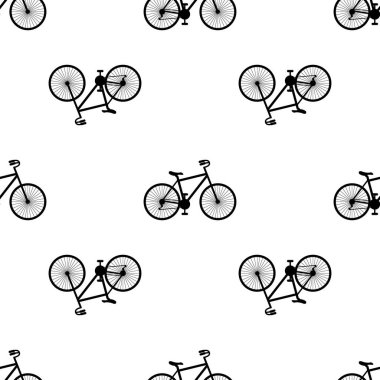 Kusursuz bisiklet şablonu. Beyaz arkaplanda şık spor baskısı.