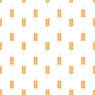 vektör görüntüleri buğday kulak ile seamless modeli