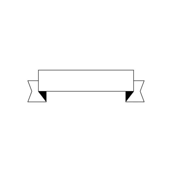 Banner ribbon. Editable drawing. template Stock vector illustration. — Stock Vector
