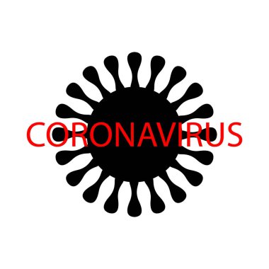 Coronavirus icon. COVID-19 icon. Pandemic alert. Coronavirus outbreak. Stop virus. Global epidemic of coronavirus. Vector illustration isolated on white background for poster, banner, flyer.
