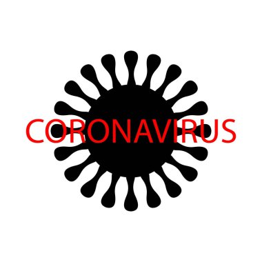 Coronavirus icon. COVID-19 icon. Pandemic alert. Coronavirus outbreak. Stop virus. Global epidemic of coronavirus. Vector illustration isolated on white background for poster, banner, flyer.