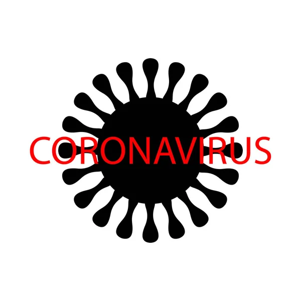 Coronavirus icon. COVID-19 icon. Pandemic alert. Coronavirus outbreak. Stop virus. Global epidemic of coronavirus. Vector illustration isolated on white background for poster, banner, flyer. — Stockvector