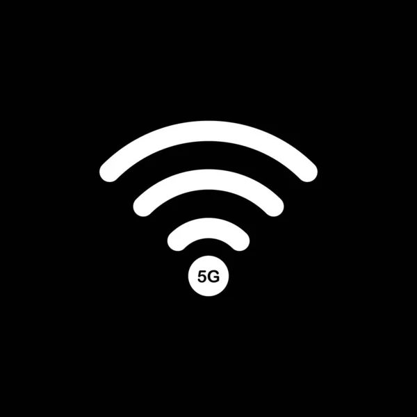 Tecnologia vettoriale icona di rete segno 5G. Illustrazione 5g simbolo internet in linea piatta stile minimalismo. — Vettoriale Stock