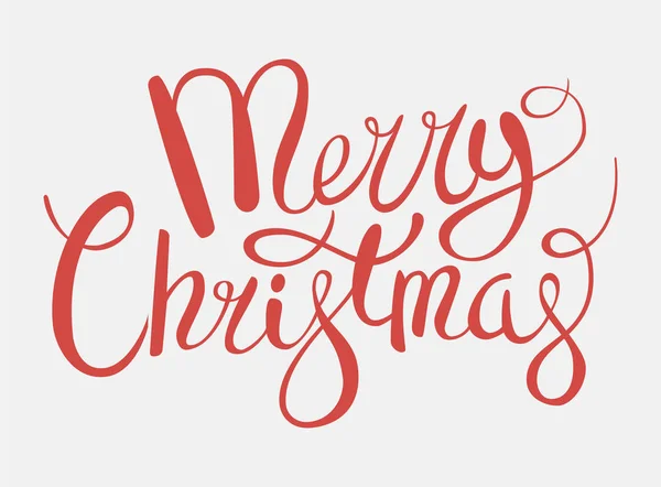 Merry Christmas lettering — Stock Vector