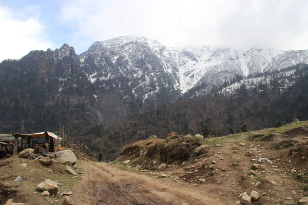 Impresionantes Hermosas Vistas Naturaleza Las Montañas Del Himalaya Nepal Paso —  Fotos de Stock