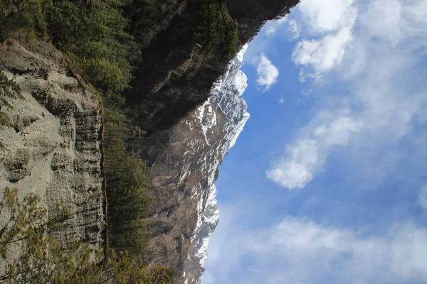 Splendida Splendida Vista Sulla Natura Delle Montagne Himalayane Nepal Passo — Foto Stock