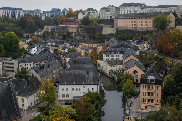 Vista de la ciudad fortificada, la capital del Gran Ducado de Lu —  Fotos de Stock