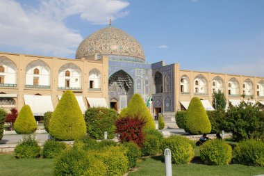 Esfahan, İran - 14 Mayıs 2017: Şehrin ana merkezi