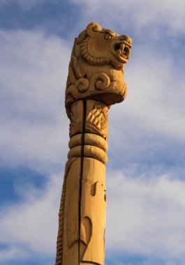 Kyzyl, Rusya - 14 Ağustos 2015: mistik dini şaman 