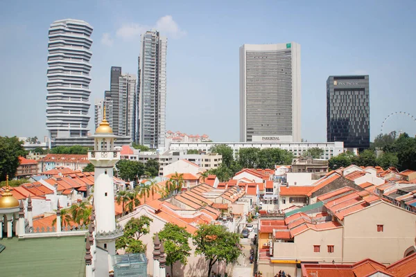 Singapur März 2016 Singapurs Staats Und Stadtstraße Mit Bunten Geschäften — Stockfoto