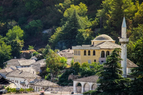 Ancienne Ville Médiévale Gjirokaster Dans Sud Albanie Est Site Patrimoine — Photo