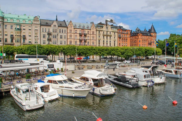 Stockholm Sweden June 2016 Center Scandinavian Capital Stockholm Smooth Bay — Stock Photo, Image