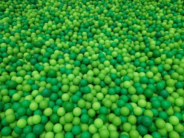 Groene Plastic Ballen Veel — Stockfoto