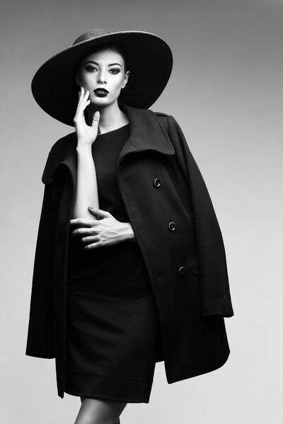 fashion woman in black