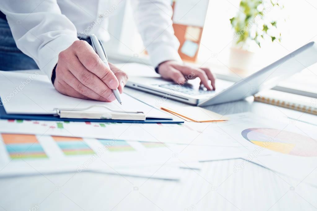 young businessman at modern office