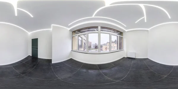 Empty white room without furniture. full seamless spherical hdri — 스톡 사진