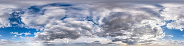 Panorama Hdri Sem Costura 360 Graus Vista Ângulo Céu Azul — Fotografia de Stock