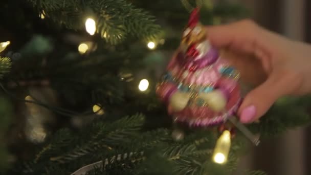 Weihnachtsstimmung Geschenke Unter Dem Baum — Stockvideo