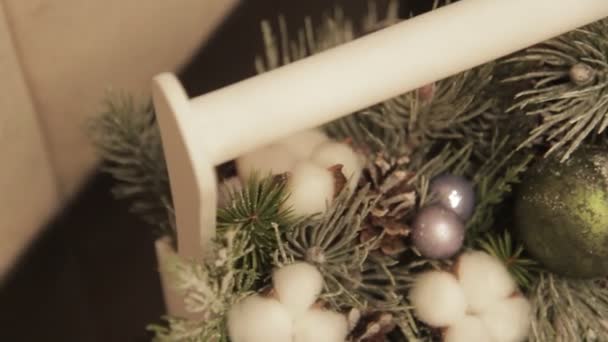 Noel Havası Ağacın Altında Hediyeler — Stok video