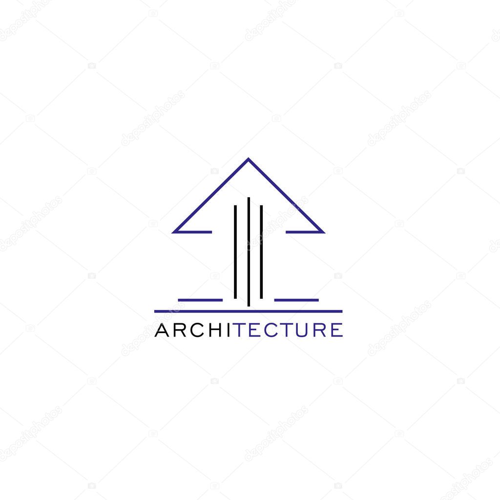 This logo depicts a house house or building. This logo is good for use by companies or businesses engaged in architectural and building construction services.