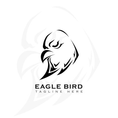 Bu logo kartalın başını gösteriyor. Bu logo, ifade özgürlüğü, odaklanma ve tutarlılık hakkında vizyonu ve misyonu olan şirketler veya şirketler tarafından kullanılmak için iyidir..