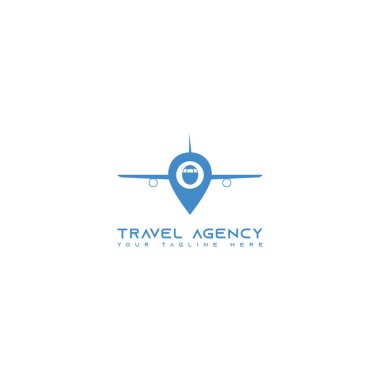 Bu logo konum veya konum simgeleriyle birlikte uçak tasvir eder. Bu logo, havayolları veya seyahat veya turizm ile ilgili şirketler veya işletmeler tarafından kullanılmak için iyidir.. 