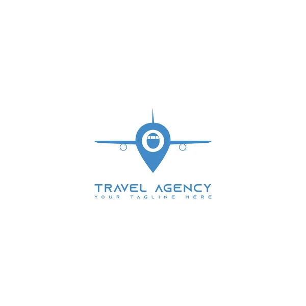 Este Logotipo Representa Avión Con Iconos Ubicación Lugar Este Logotipo Vectores De Stock Sin Royalties Gratis