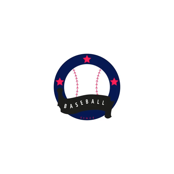 Agit Une Image Logo Symbole Destiné Aux Organisations Clubs Baseball — Image vectorielle
