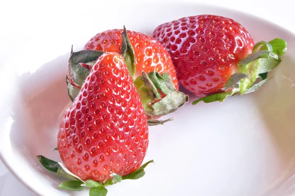 Fresas listas para comer, primer plano —  Fotos de Stock