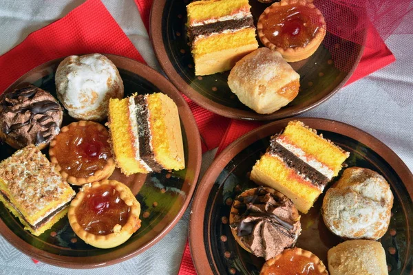 Home breakfast with pastries — Stock Photo, Image