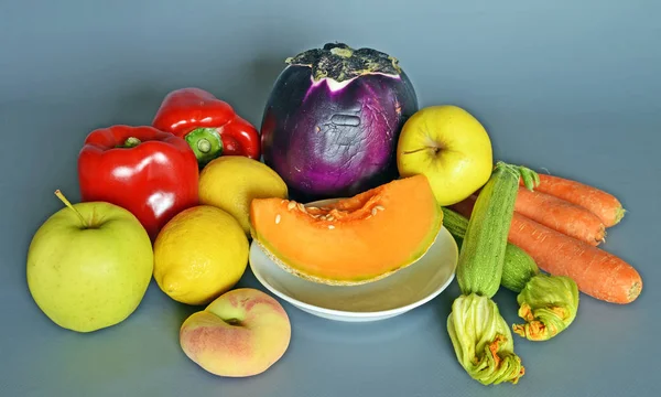 Fruit, fresh vegetables, close-up — Stock Photo, Image