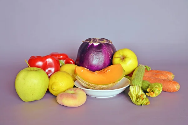 Frutas, legumes frescos, close-up — Fotografia de Stock