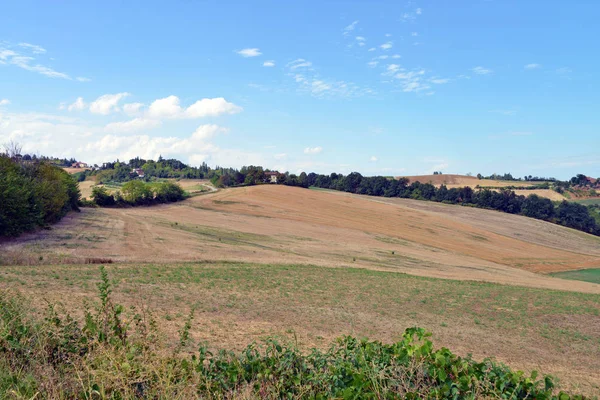 Kırsal manzara. Monferrato, Piedmont, İtalya — Stok fotoğraf