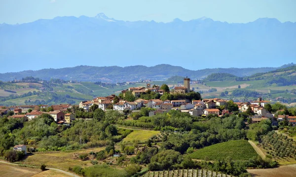 乡村景观。Monferrato，意大利皮埃蒙特 — 图库照片