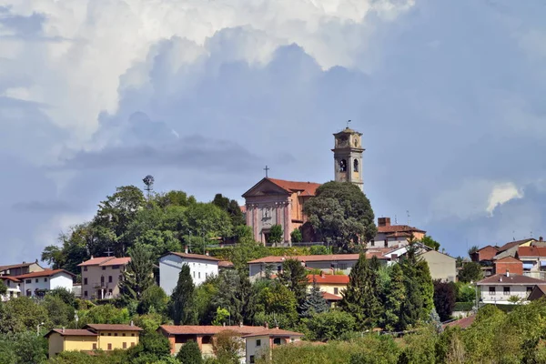 Venkovské krajiny. Monferrato, Piemont, Itálie — Stock fotografie