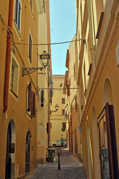 View of Alghero city of Sardinia, part of a photographic series