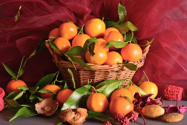 Mandarinen. Stillleben lizenzfreie Stockfotos