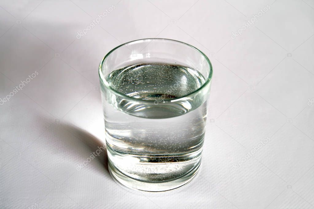 composition with bottles of mineral water . closeup