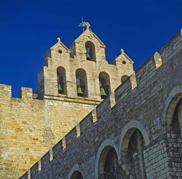 View Historic Church Saintes Maries Mer Camargue Provence South France — Stock Photo, Image